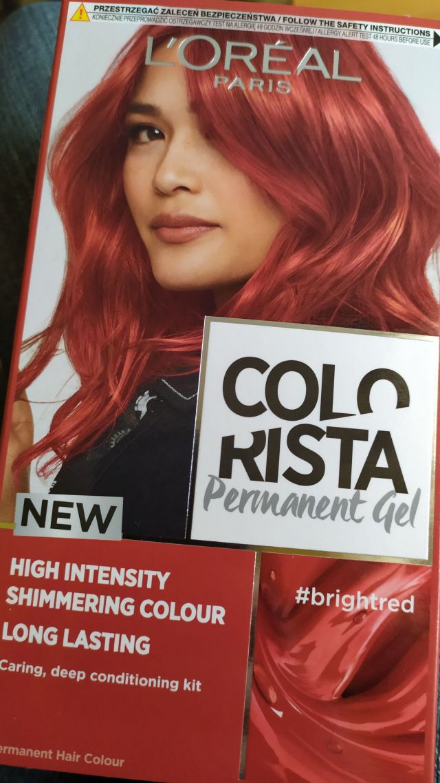 L'Oréal Colorista, Permanent Gel, Farba do włosów, #brightred
