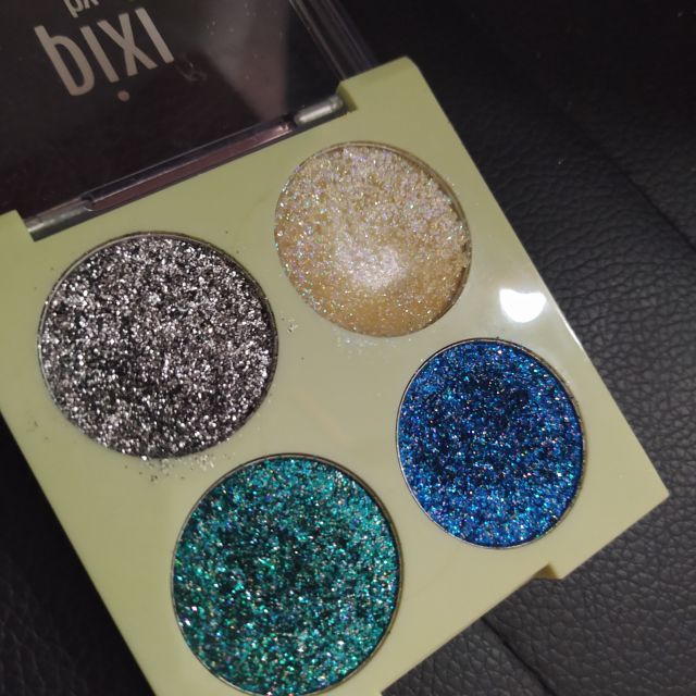 Pixi Paleta prasowanych brokatów do powiek, Glitter-y Eye Quad, Blue Pearl