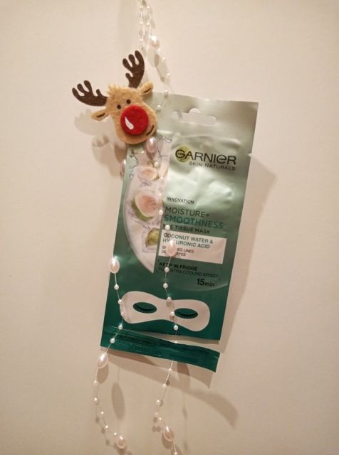 Garnier Skin Naturals, Maska pod oczy w płatkach, Moisture + Smoothness, Woda kokosowa i kwas hialuronowy