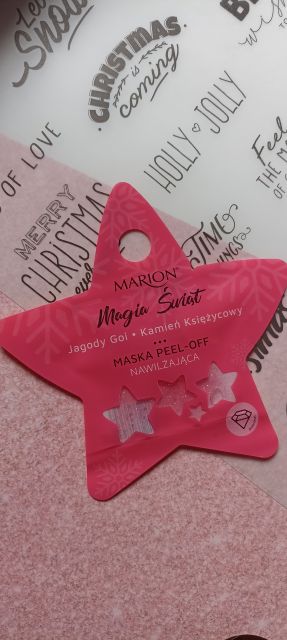 Marion Magia Świąt, Maska Peel-off, Nawilżająca, Jagody Goi, Kamień księżycowy