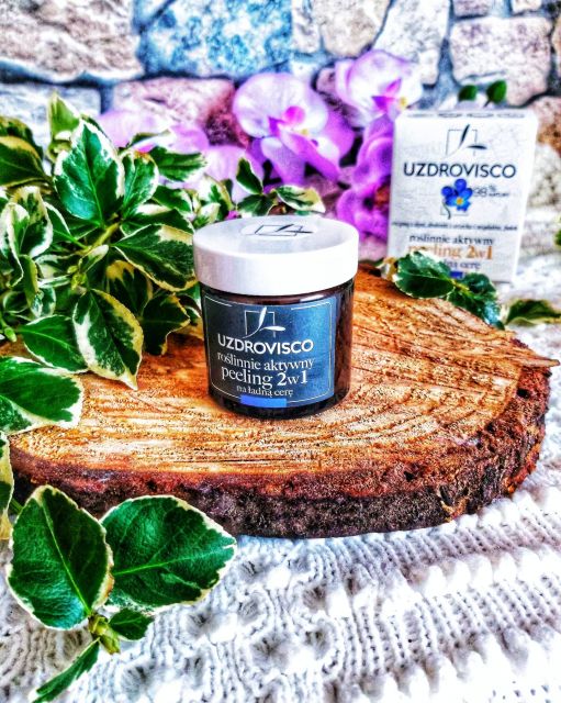 Uzdrovisco Peeling do twarzy, Roślinnie aktywny, 2 w 1, Na ładną cerę