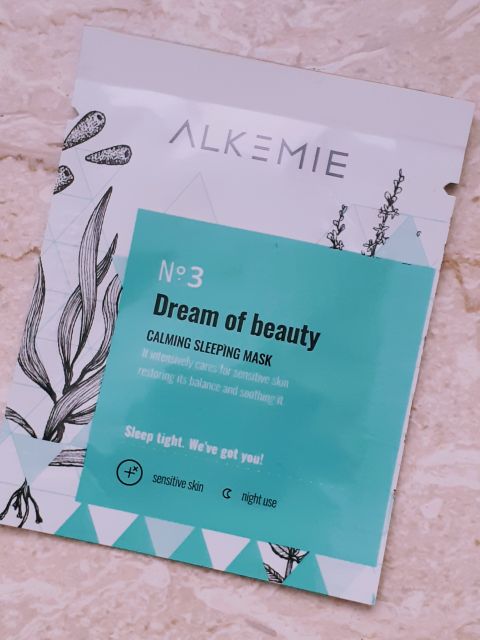 Alkemie Dream of Beauty, Maska - Krem do twarzy, Na noc, Wyciszająca 
