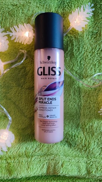 Schwarzkopf Gliss, Split Ends Miracle, Odżywka do włosów, W sprayu, Ekspresowa, Kompleks jonowy i olej z pestek winogron 