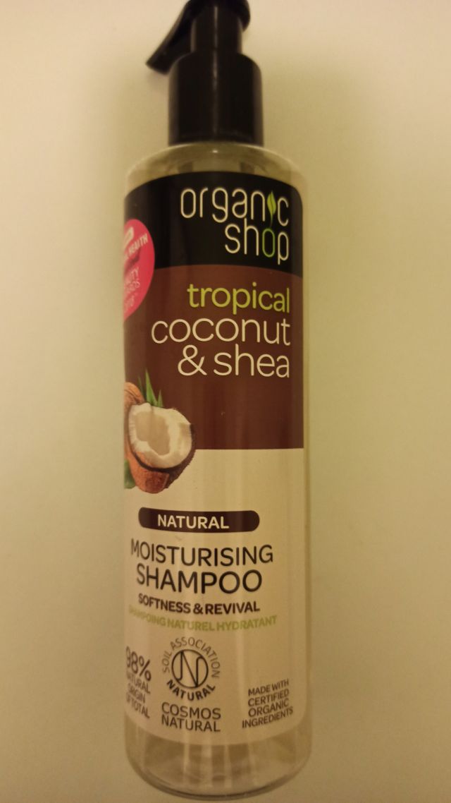 Organic Shop Szampon do włosów, Nawilżający, Tropical Coconut & Shea