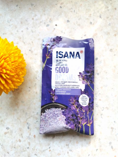 Isana lawendowy waniliowa sól do kąpieli 