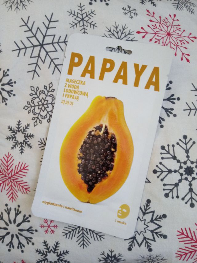 CNF Cosmetics Maska do twarzy w płacie, Papaya With Iceland Glacial Water