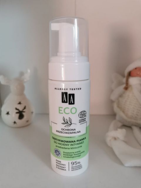 AA Eco, Pianka do higieny intymnej, Certyfikowana, Ochrona przeciwzapalna