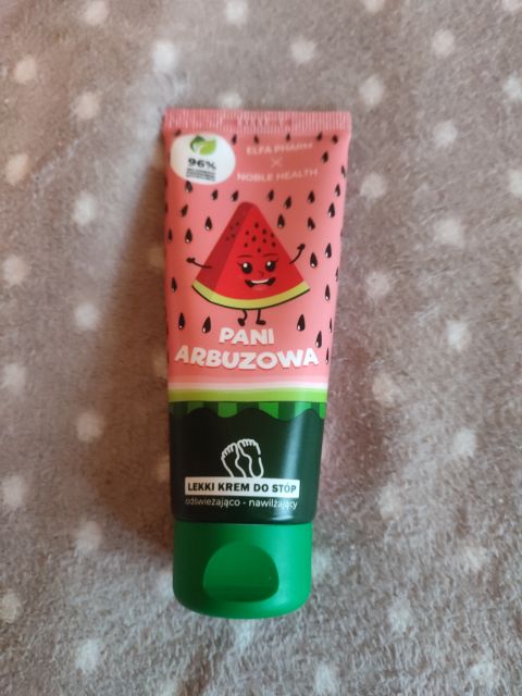 Elfa Pharm Elfa Pharm x Noble Health, Krem do stóp, Lekki, Pani Arbuzowa, Odświeżająco - nawilżający