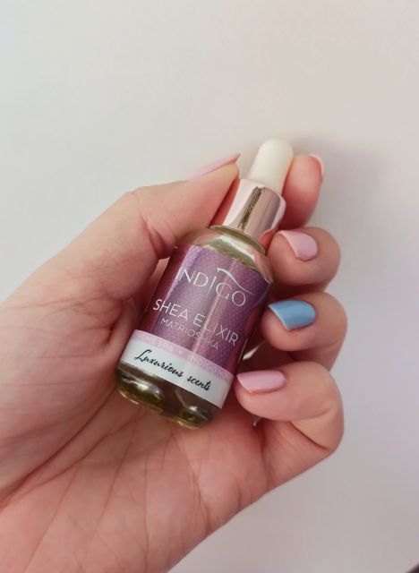Indigo Oliwka do skórek, Shea Elixir, Matrioshka