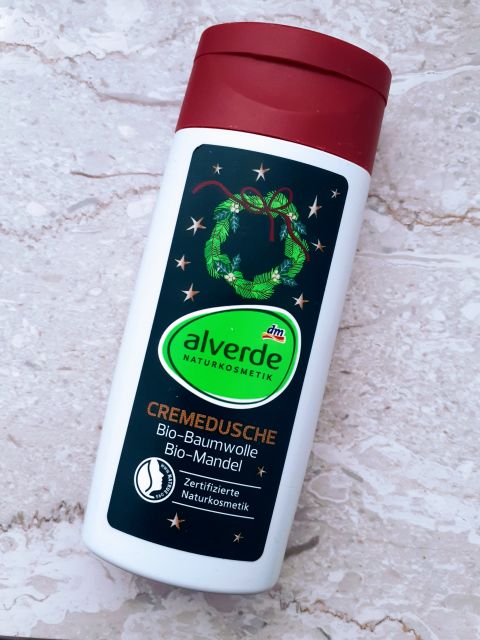 Alverde Żel pod prysznic, Bio bawełna, Bio migdał 