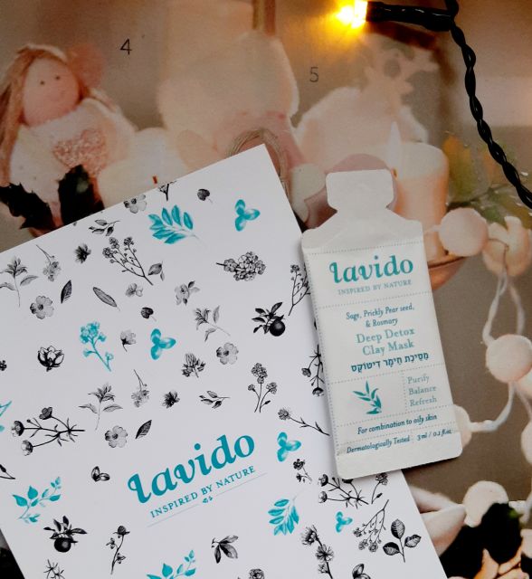 Lavido Maseczka do twarzy, Deep Detox Clay Mask, Cera mieszana i tłusta, Sage, Prickly Pear Seed & Rosemary