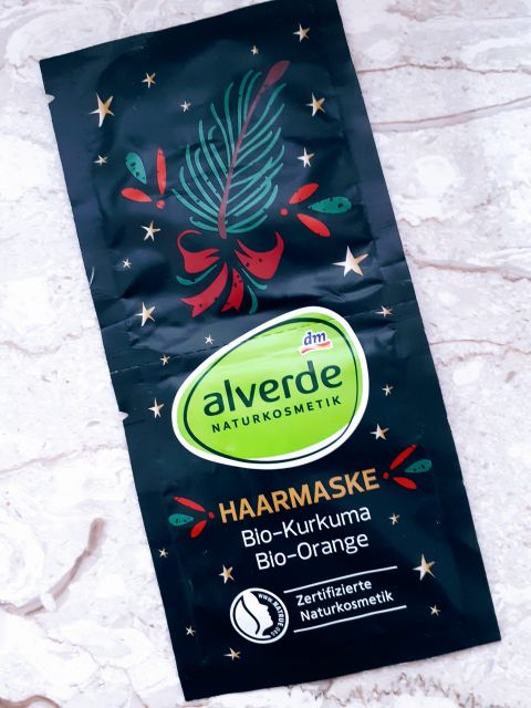 Alverde Maska do włosów, Bio Kurkuma i Bio Pomarańcza