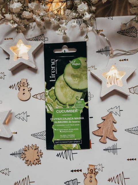 Lirene Dermoprogram, Maseczka do twarzy, Glinkowa, Vegan, Oczyszczająca, Cucumber Lemonade, Glinka, ogórek, cytryna, mięta