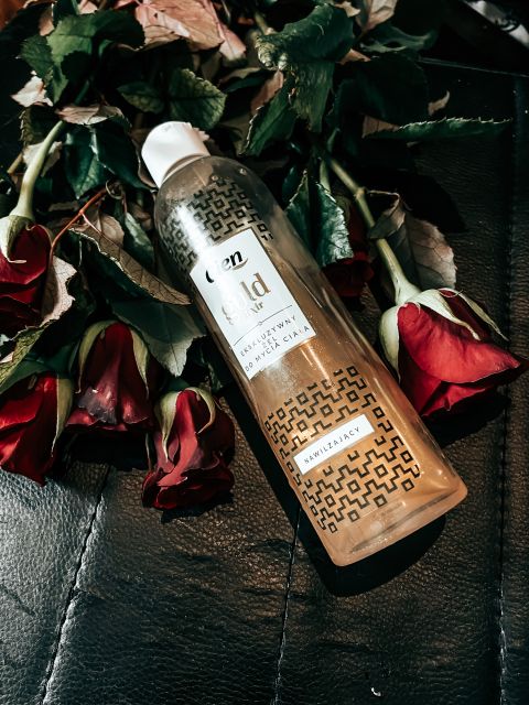 Złoty żel do mycia ciała 