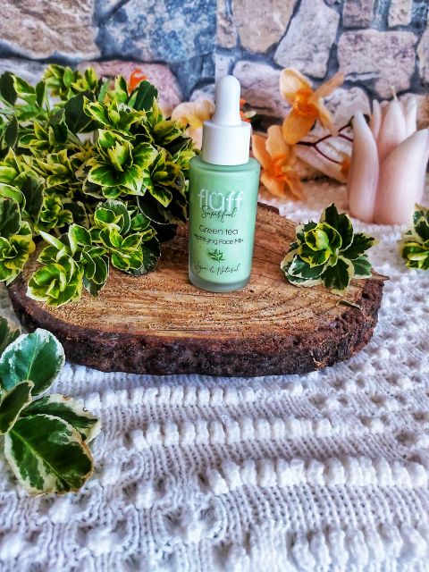 Fluff Superfood, Mleko do twarzy, Zielona Herbata