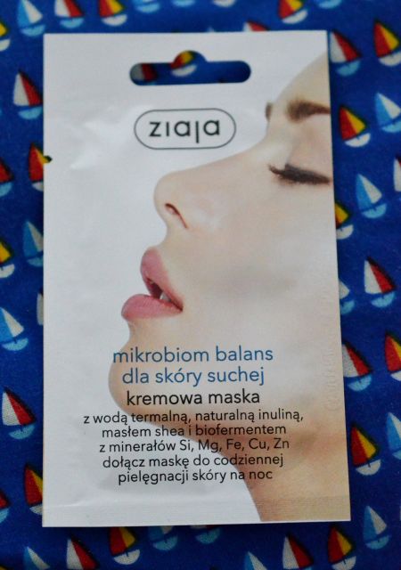 Ziaja Maseczka do twarzy, Mikrobiom, Balans dla skóry suchej, Woda termalna, Na noc