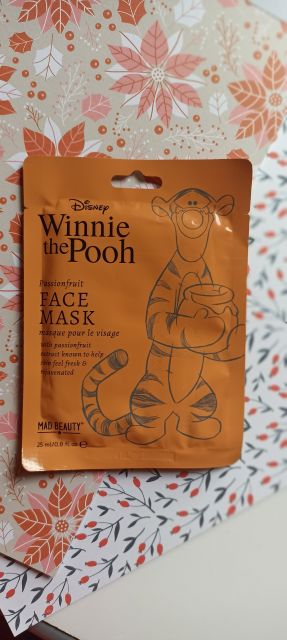 Mad Beauty Maska do twarzy w płacie, Passionfruit, Winnie the Pooh 