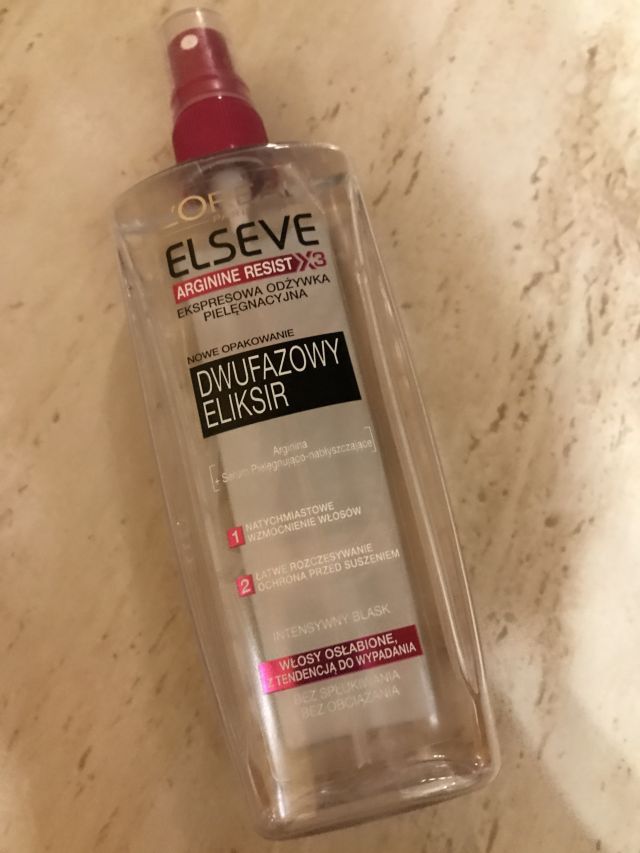 L'Oréal Elseve, Eliksir w sprayu, Dwufazowy, Arginine Resist x3