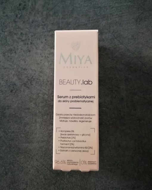 Miya Cosmetics Beauty lab, Serum do twarzy, Z prebiotykami, Do skóry problematycznej