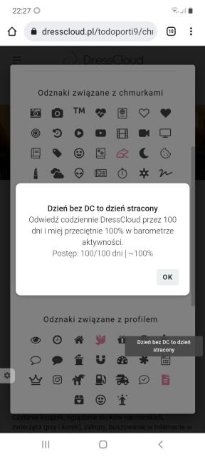Odznaki DC lista