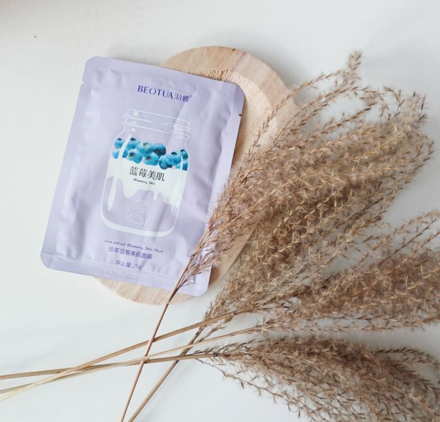 BEOTUA Maska do twarzy w płacie, Blueberry Skin
