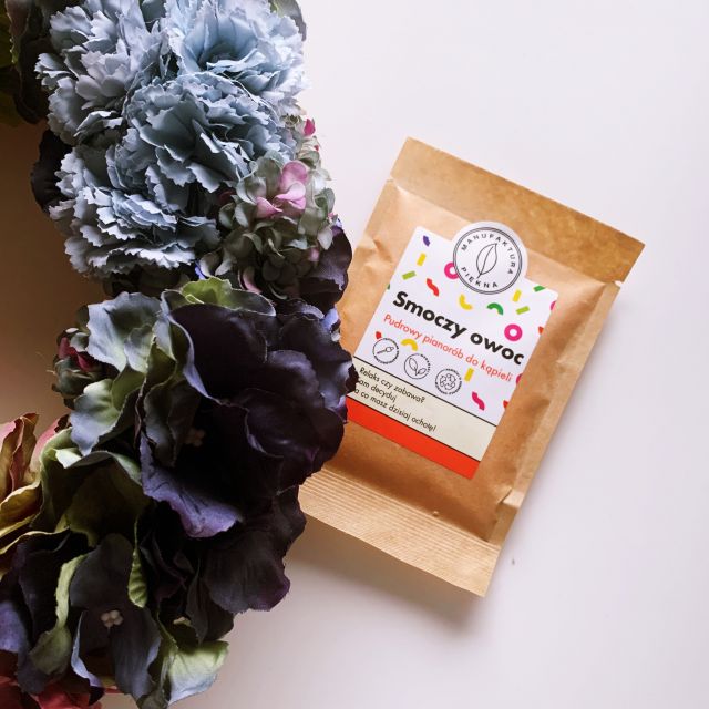 Marba Cosmetics Manufaktura Piękna, Pudrowy pianorób do kąpieli, Smoczy owoc