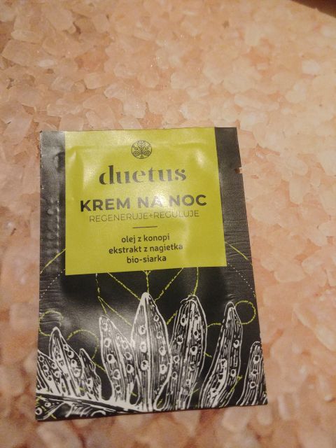 Sylveco Duetus, Krem do twarzy, Na noc, Regeneruje + Reguluje, Olej z konopi