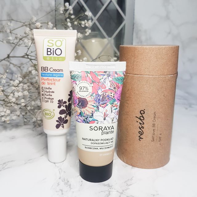 różne naturalne kremy bb