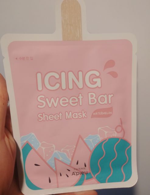 A'pieu Icing Sweet Bar, Maska do twarzy w płacie, Arbuz