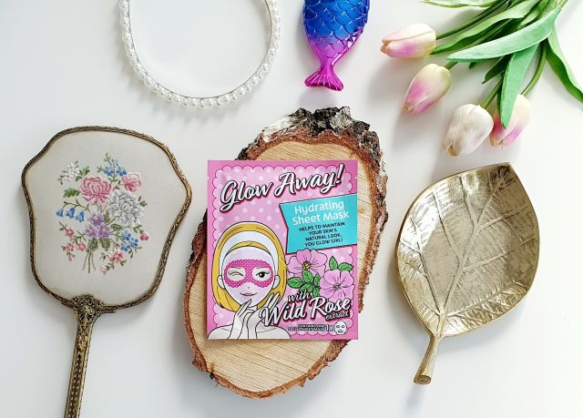 Mascot Europe Maska do twarzy w płacie, Glow Away, Hydrating Sheet Mask, Z wyciągiem z dzikiej róży i stabilizowaną witaminą C