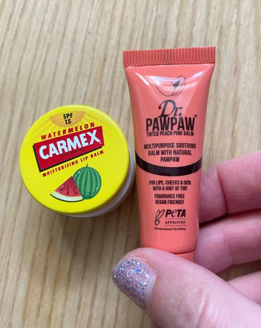 Dr paw paw balsam brzoskwiniowy Carmex arbuz