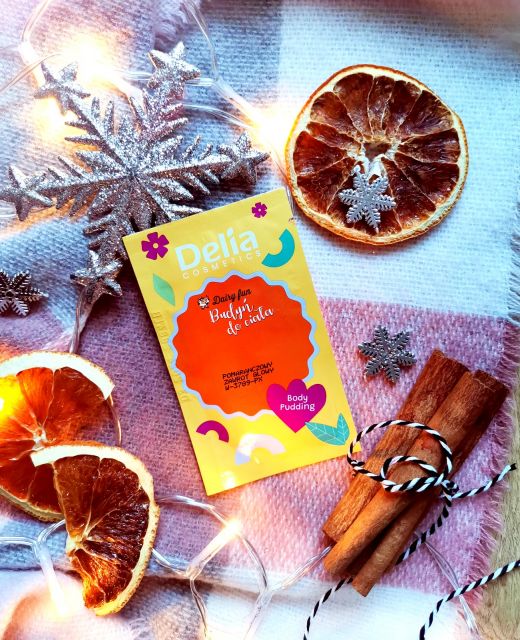 Delia Dairy Fun, Budyń do ciała, Pomarańczowy zawrót głowy