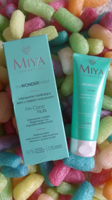 Miya Cosmetics myWONDERbalm, I'm Coco Nuts, Krem do twarzy, Intensywnie nawilżający, Olejek kokosowy
