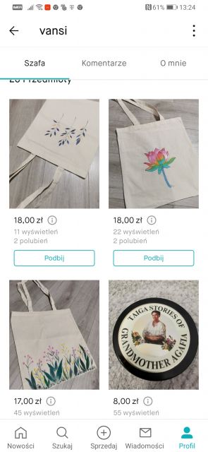 Pokaż swój profil na Vinted