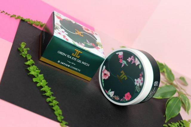 Jayjun Płatki pod oczy, Hydrożelowe, Green Tea Eye Gel Patch, Z zieloną herbatą