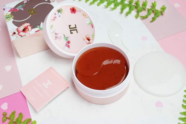 Jayjun Płatki pod oczy, Hydrożelowe, Roselle Tea, Eye Gel Patch, Z wyciągiem z hibiskusa