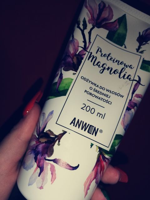 Anwen Odżywka do włosów o średniej porowatości, Proteinowa Magnolia