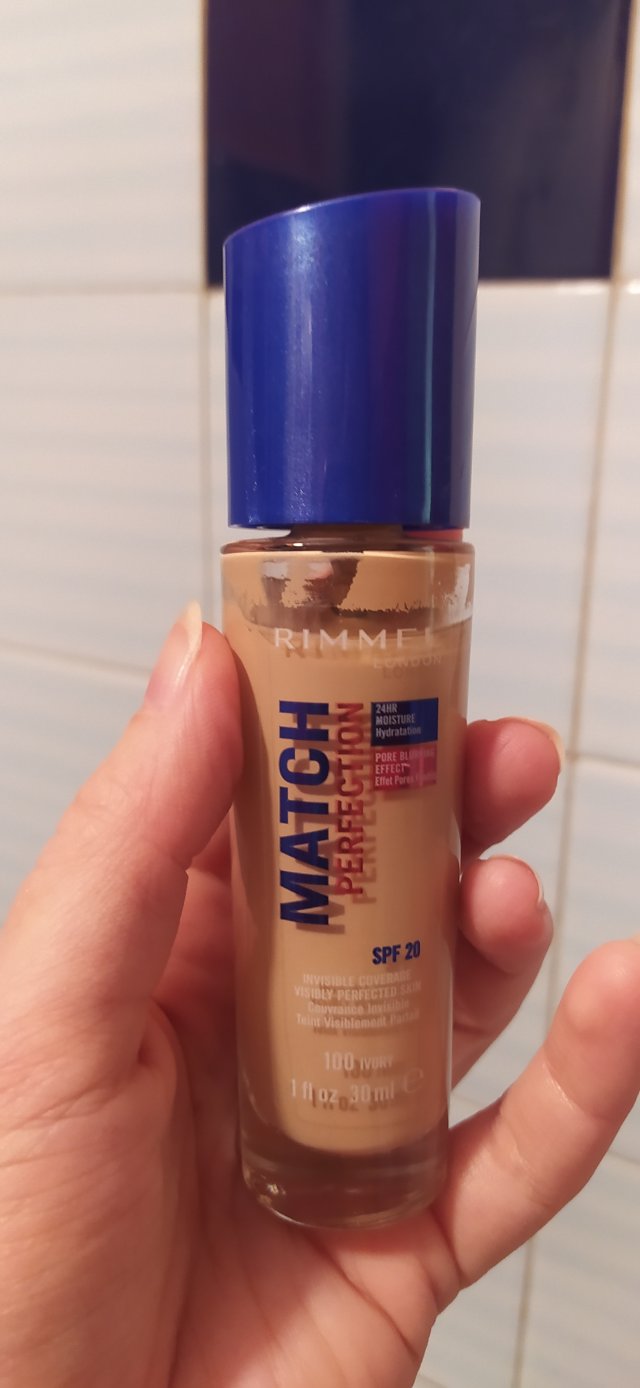 Rimmel Match Perfection, Podkład do twarzy, nr 100 Ivory