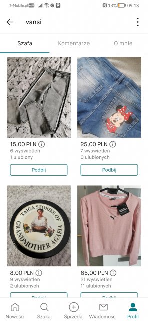 Pokaż swój profil na Vinted