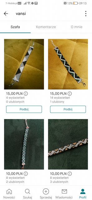 Pokaż swój profil na Vinted