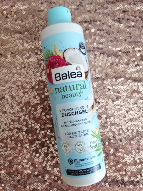 Balea Żel pod prysznic, Natural Beauty, Bio-kokos olej i Ekstrakt z piwonii 