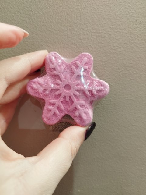 Style & Grace Galaxy Bath & Body adent calender, Kula do kąpieli śnieżynka różowa 