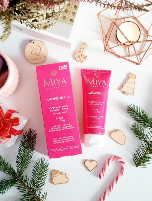 Miya Cosmetics myWONDERbalm, I love me, Krem do twarzy, Odżywczy, Olejek z róży