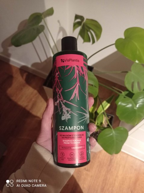 Vis Plantis Szampon do włosów, Włosy z tendencją do przetłuszczania rozmaryn + ostropest + melisa