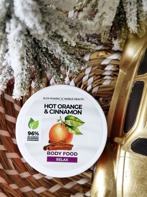 Elfa Pharm Body Food, Jogurt do ciała, Hot Orange & Cinnamon, Relax, Pomarańcza i cynamon