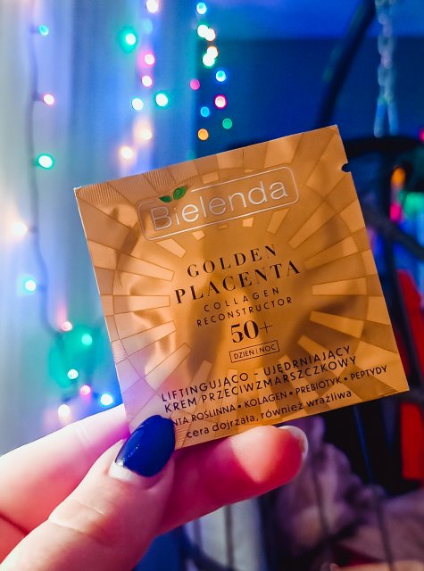 Bielenda Golden Placenta, Krem do twarzy, Przeciwzmarszczkowy, Na dzień i noc, Lifting i ujędrnienie, 50+