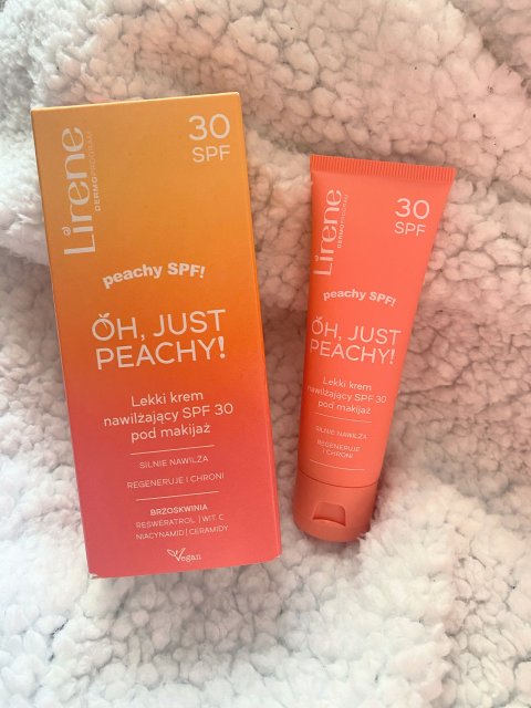 Lirene Oh, Just Peachy!, Krem do twarzy, Lekki, Nawilżający, SPF30, Pod makijaż