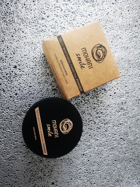 Mohani Proszek wybielający do zębów, Smile, Teeth Whitening Charcoal Powder
