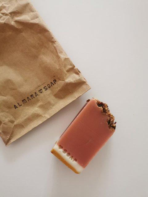 Almara Soap Mydło w kostce, Ręcznie robione, Pink Grapefruit
