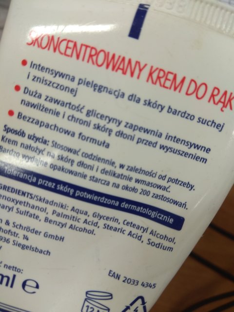 Sos krem do rąk cien